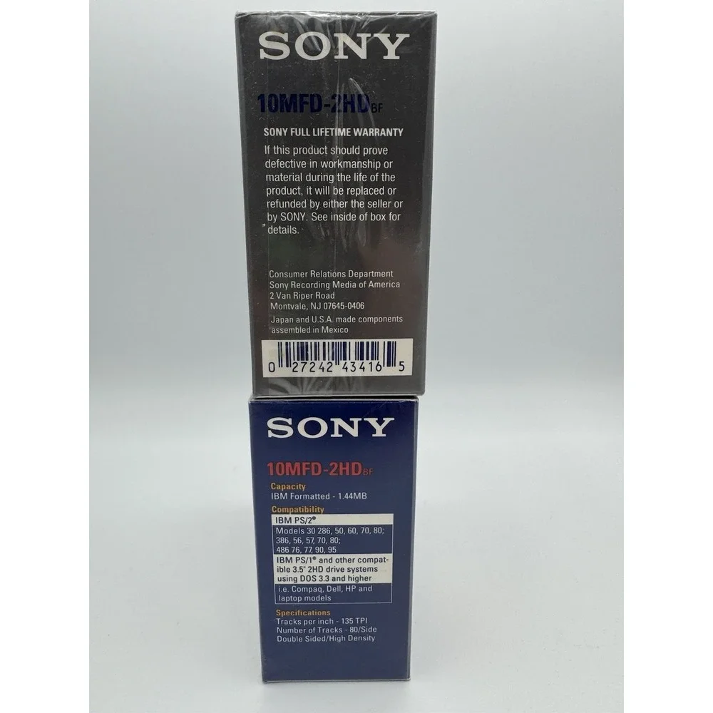 New 2ct 10 Pack SONY 3.5